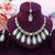 White designer premium festive wear necklace set