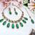 Turquoise designer premium festive wear necklace set