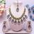 Purple designer premium festive wear necklace set