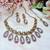 Purple designer premium festive wear necklace set