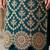 Teal green premium chinon embroidered sharara suit set with dupatta
