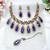 Blue designer premium festive wear necklace set