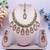 Pink designer premium festive wear necklace set