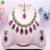Purple designer premium festive wear necklace set