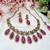 Purple designer premium festive wear necklace set