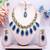 Turquoise designer premium festive wear necklace set