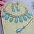Turquoise designer premium festive wear necklace set