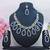 Blue designer premium festive wear necklace set