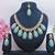 Turquoise designer premium festive wear necklace set