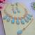Turquoise designer premium festive wear necklace set