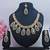 Grey designer premium festive wear necklace set