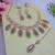 Grey designer premium festive wear necklace set