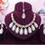 Silver designer premium festive wear necklace set