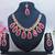 Red designer premium festive wear necklace set