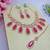 Red designer premium festive wear necklace set
