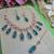 Turquoise designer premium festive wear necklace set