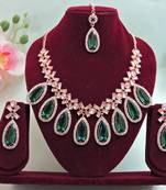 Turquoise designer premium festive wear necklace set