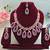 Purple designer premium festive wear necklace set