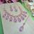 Purple designer premium festive wear necklace set