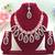 Green designer premium festive wear necklace set