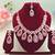 Pink designer premium festive wear necklace set
