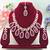 Purple designer premium festive wear necklace set