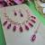 Purple designer premium festive wear necklace set
