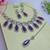 Purple designer premium festive wear necklace set