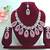 Pink designer premium festive wear necklace set