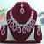 Pink designer premium festive wear necklace set