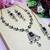 Black designer premium festive wear necklace set