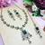 Green designer premium festive wear necklace set