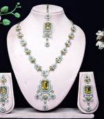 Multicolor designer premium festive wear necklace set