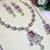 Pink designer premium festive wear necklace set