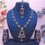Pink designer premium festive wear necklace set