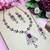 Pink designer premium festive wear necklace set