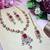 Red designer premium festive wear necklace set
