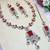 Red designer premium festive wear necklace set