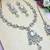 White designer premium festive wear necklace set