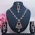 Maroon designer premium festive wear necklace set