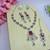 Maroon designer premium festive wear necklace set