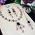 Black designer premium festive wear necklace set