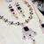 Black designer premium festive wear necklace set