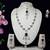 Green designer premium festive wear necklace set