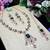 Green designer premium festive wear necklace set