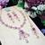 Pink designer premium festive wear necklace set