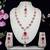 Red designer premium festive wear necklace set