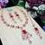 Red designer premium festive wear necklace set