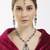Pink designer premium festive wear necklace set