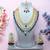 Blue designer premium festive wear necklace set